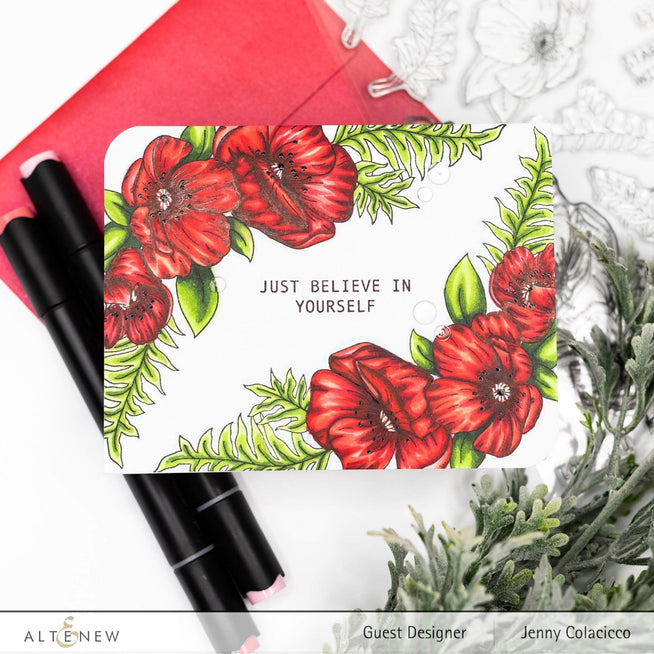 Part A-Glitz Art Craft Co.,LTD Dies Poppy Arrangement Die Set