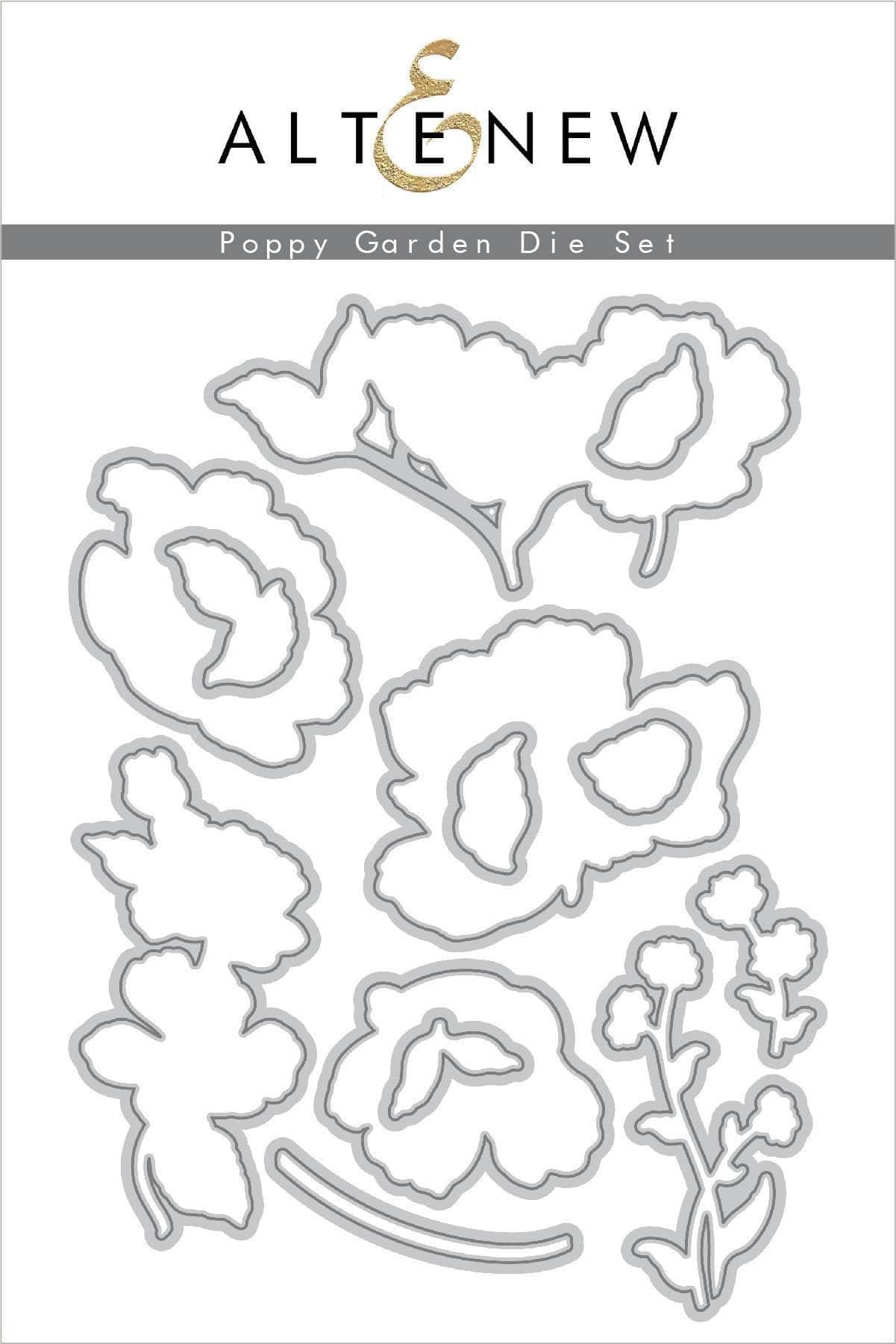 Part A-Glitz Art Craft Co.,LTD Dies Poppy Garden Die Set