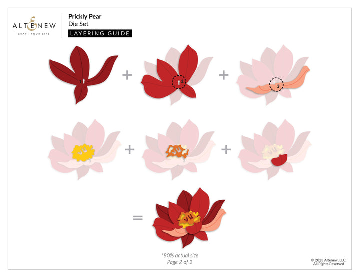 Part A-Glitz Art Craft Co.,LTD Dies Prickly Pear Die Set