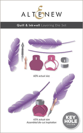 Quill & Inkwell Layering Die Set