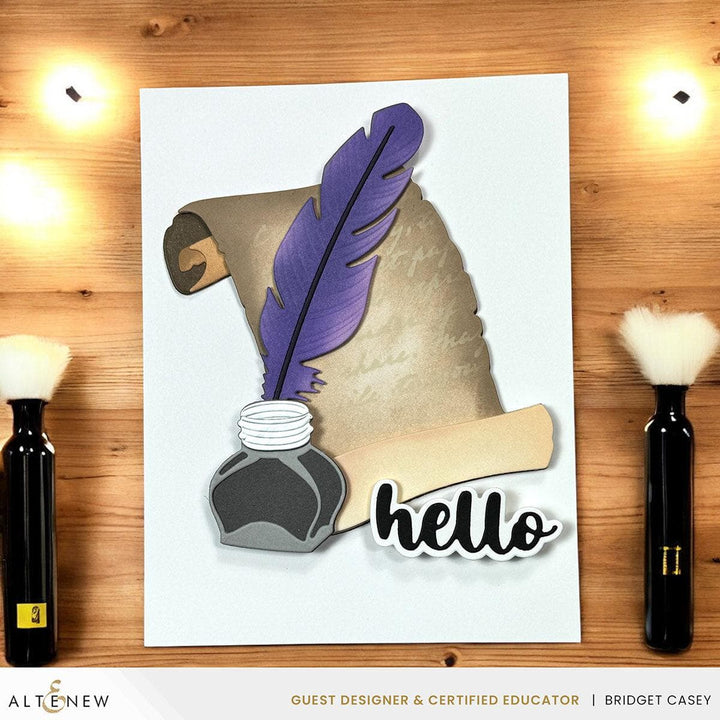 Quill & Inkwell Layering Die Set