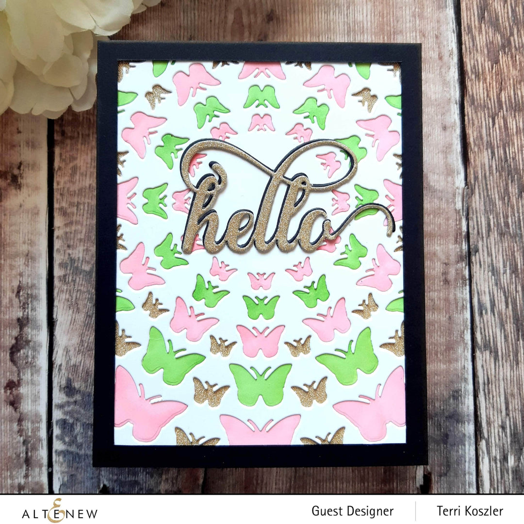 Part A-Glitz Art Craft Co.,LTD Dies Radial Butterflies Cover Die