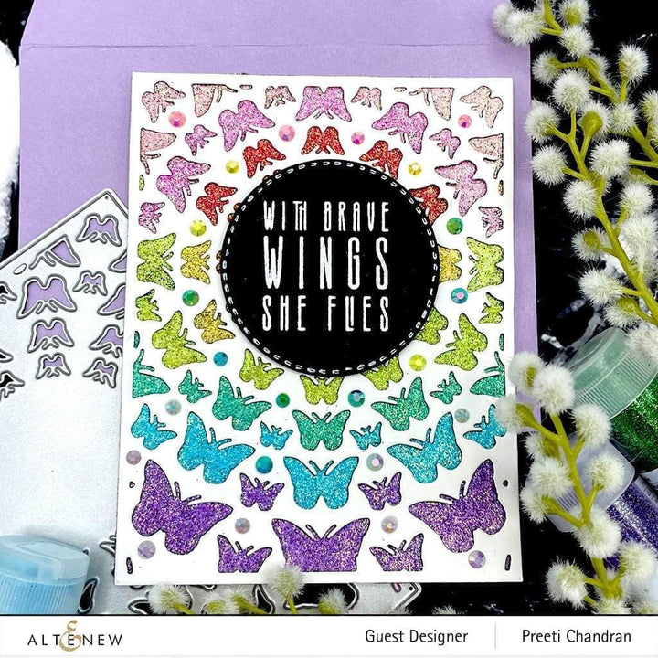 Part A-Glitz Art Craft Co.,LTD Dies Radial Butterflies Cover Die