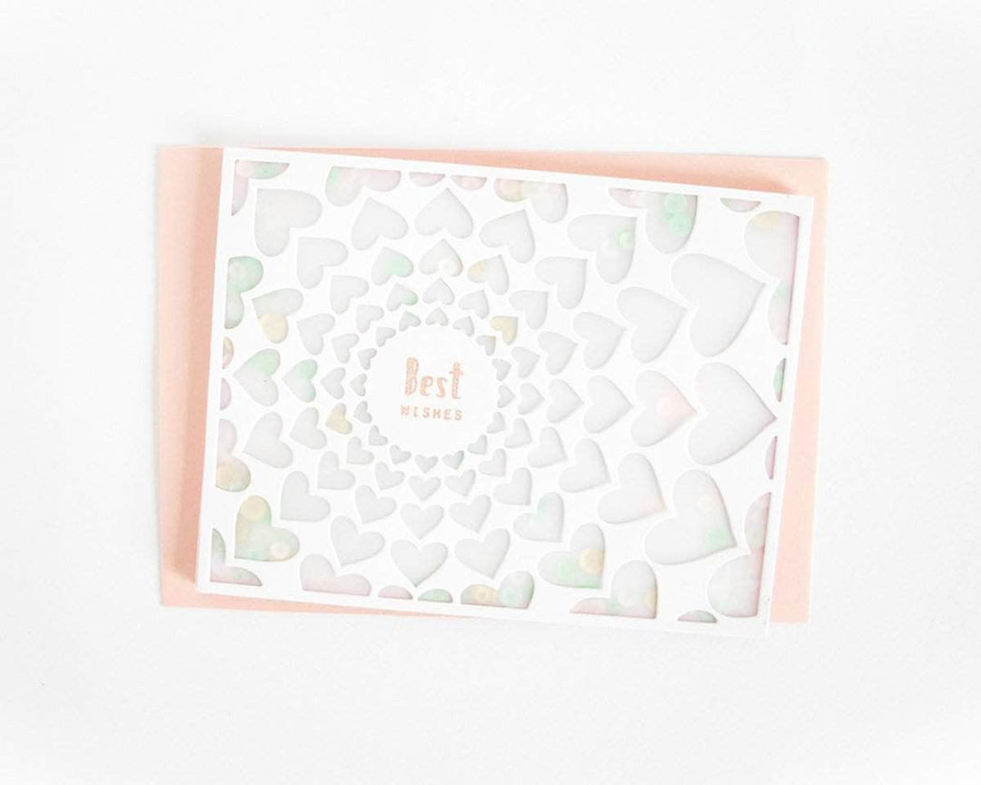 Part A-Glitz Art Craft Co.,LTD Dies Radial Hearts Cover Die