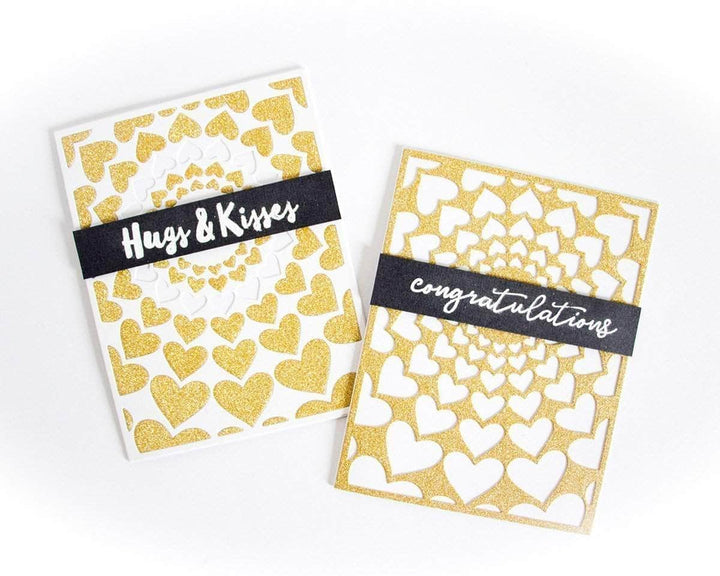 Part A-Glitz Art Craft Co.,LTD Dies Radial Hearts Cover Die