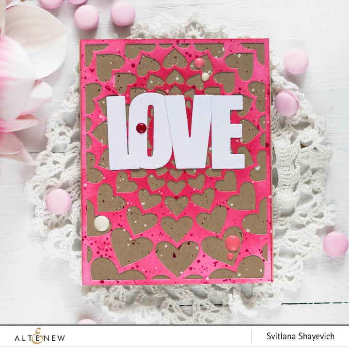 Part A-Glitz Art Craft Co.,LTD Dies Radial Hearts Cover Die