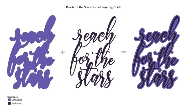 Part A-Glitz Art Craft Co.,LTD Dies Reach for the Stars Die Set