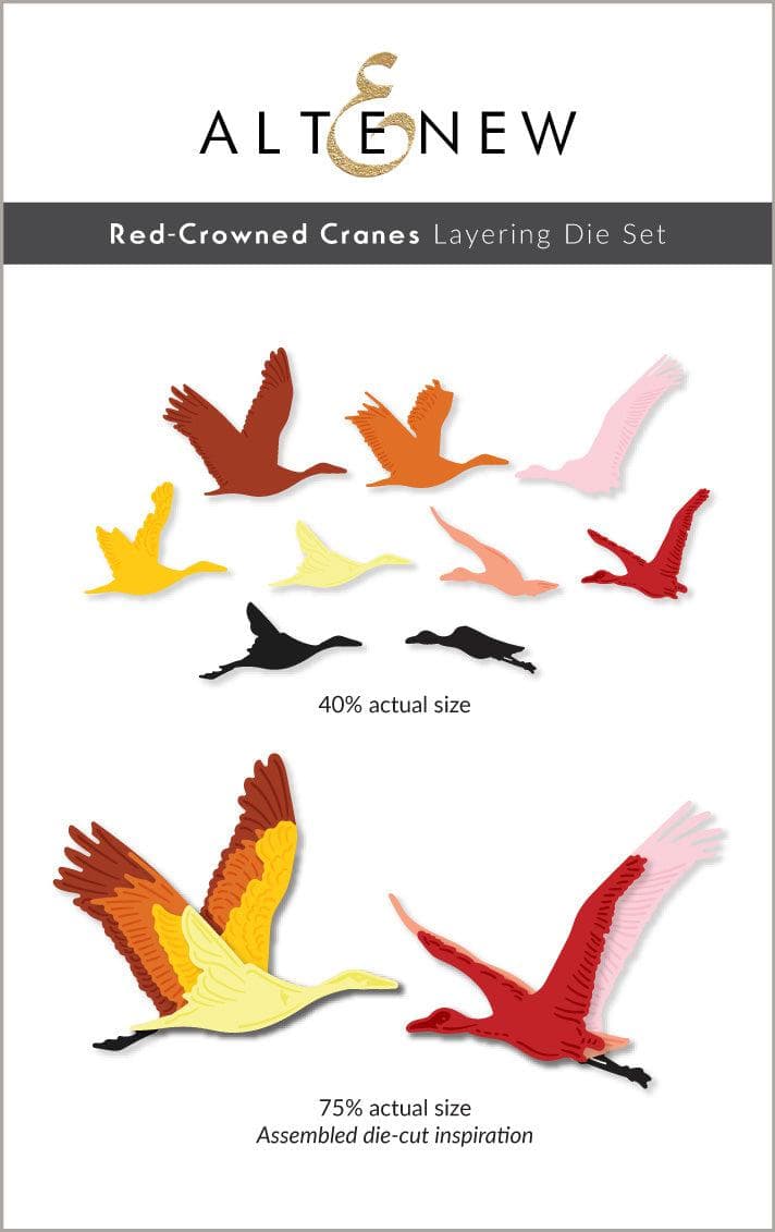Part A-Glitz Art Craft Co.,LTD Dies Red-Crowned Cranes Layering Die Set