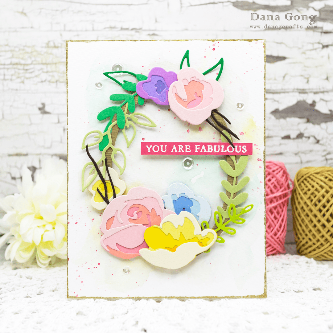 Part A-Glitz Art Craft Co.,LTD Dies Rose Flurries 3D Die Set