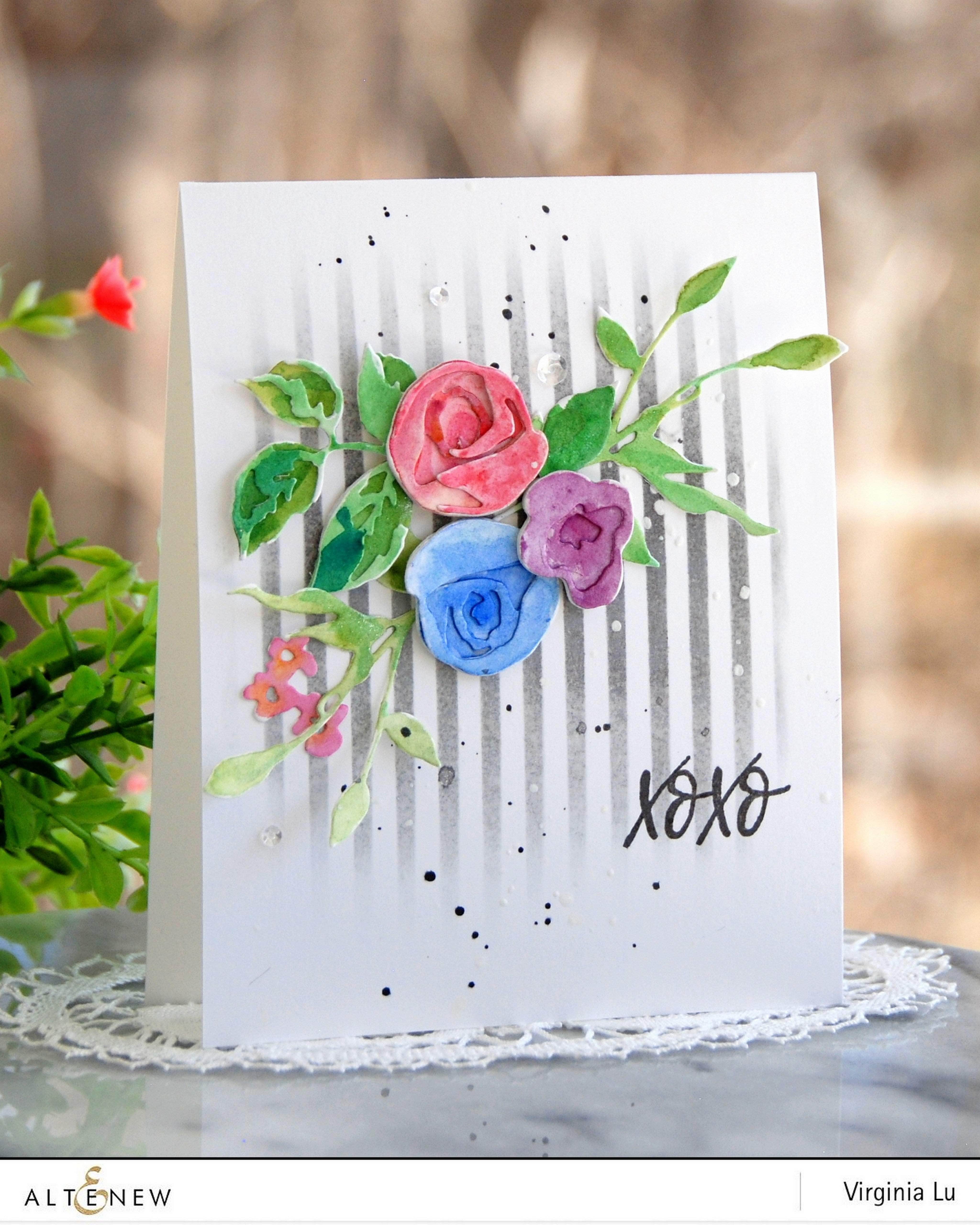 Rose Flurries 3D Die Set — Beautiful Layered Rose Dies | Altenew