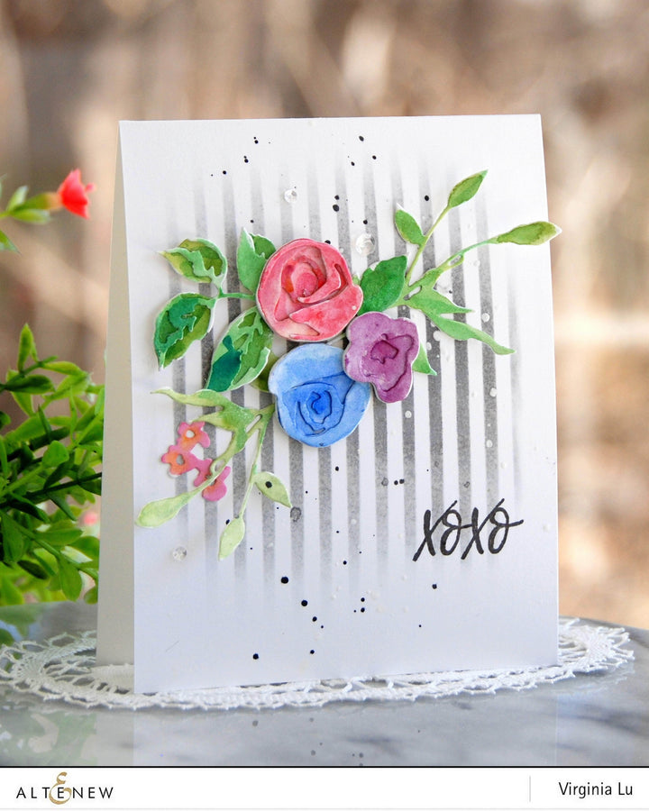 Part A-Glitz Art Craft Co.,LTD Dies Rose Flurries 3D Die Set