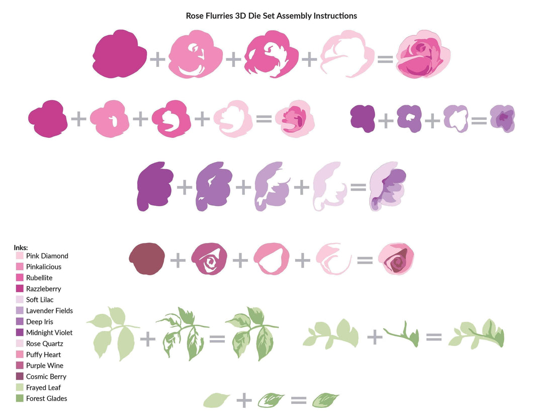 Part A-Glitz Art Craft Co.,LTD Dies Rose Flurries 3D Die Set