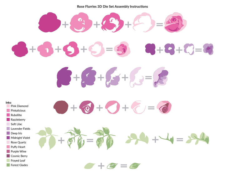 Part A-Glitz Art Craft Co.,LTD Dies Rose Flurries 3D Die Set