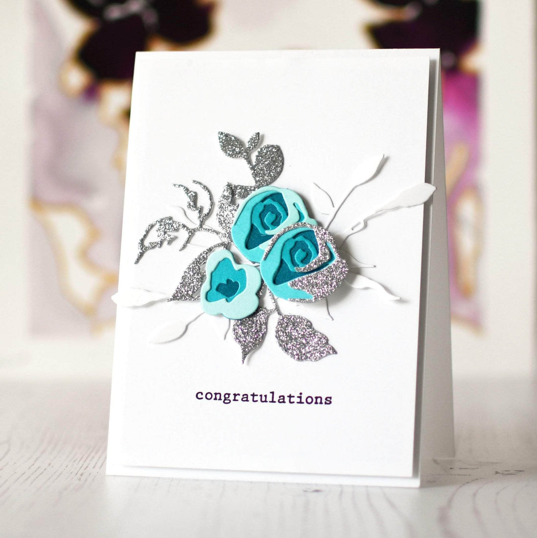 Part A-Glitz Art Craft Co.,LTD Dies Rose Flurries 3D Die Set