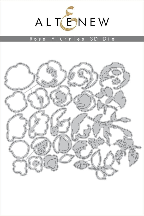 Part A-Glitz Art Craft Co.,LTD Dies Rose Flurries 3D Die Set