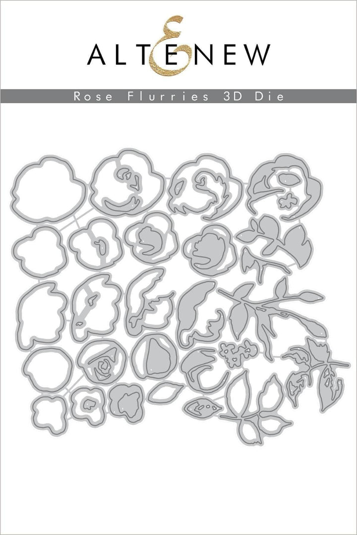Part A-Glitz Art Craft Co.,LTD Dies Rose Flurries 3D Die Set