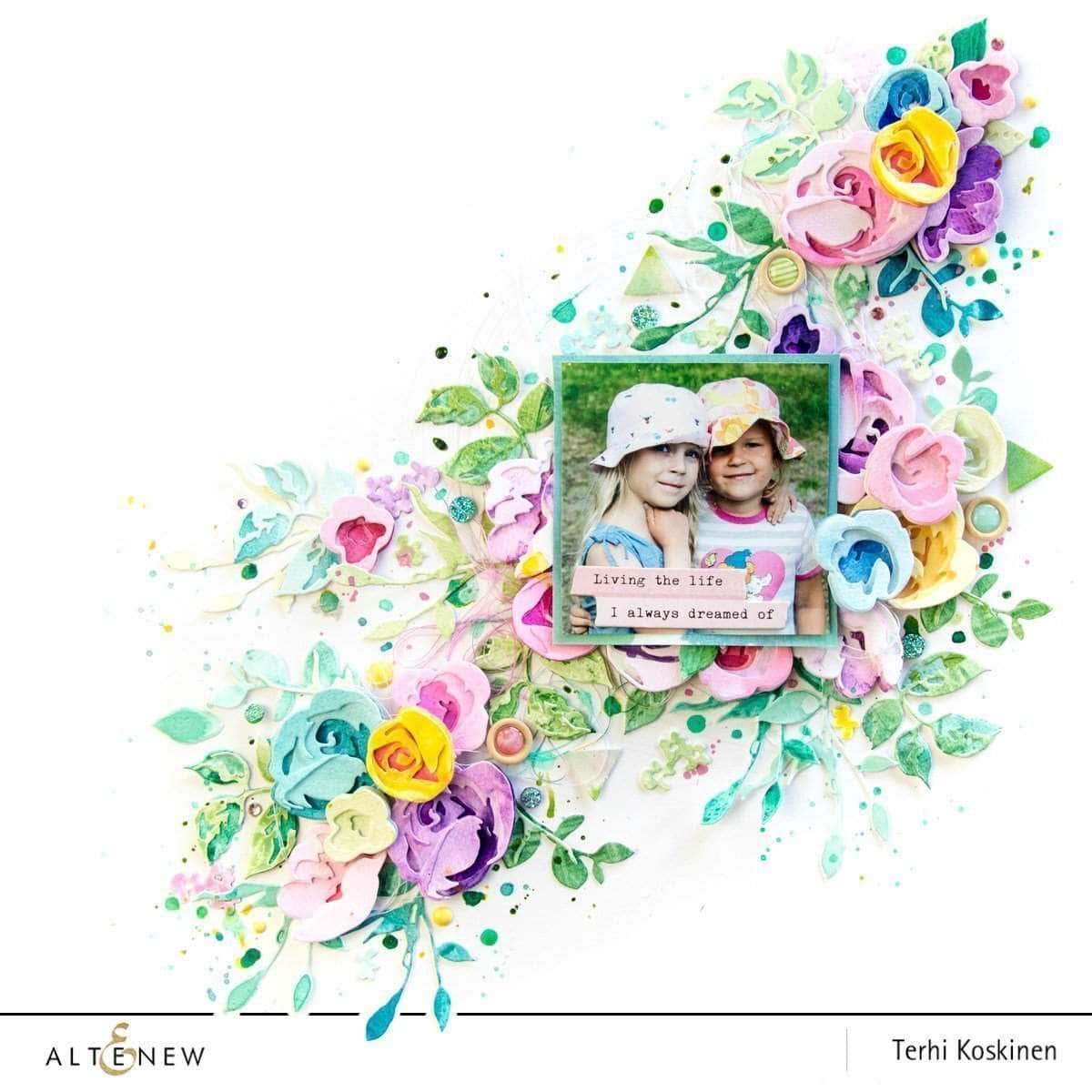 Rose Flurries 3D Die Set — Beautiful Layered Rose Dies | Altenew