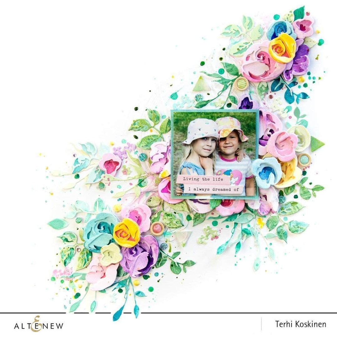 Part A-Glitz Art Craft Co.,LTD Dies Rose Flurries 3D Die Set