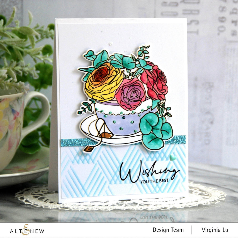 Part A-Glitz Art Craft Co.,LTD Dies Rose Tea Die Set