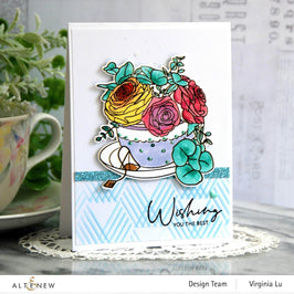 Part A-Glitz Art Craft Co.,LTD Dies Rose Tea Die Set