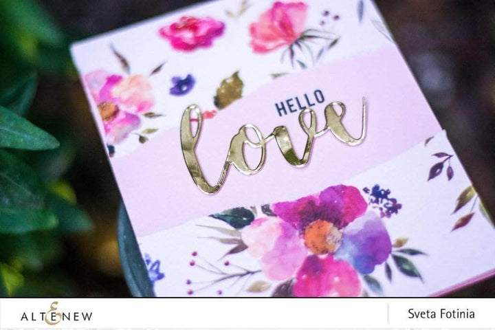 Part A-Glitz Art Craft Co.,LTD Dies Script Words Die Set