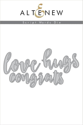 Part A-Glitz Art Craft Co.,LTD Dies Script Words Die Set