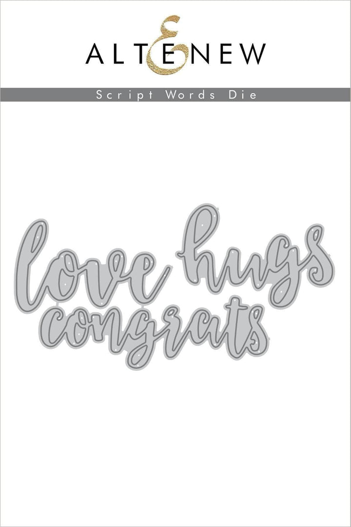 Part A-Glitz Art Craft Co.,LTD Dies Script Words Die Set