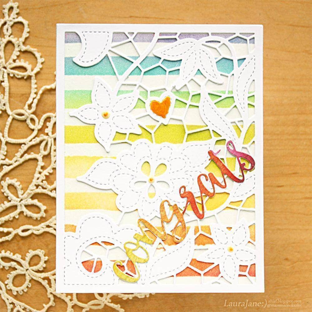 Part A-Glitz Art Craft Co.,LTD Dies Script Words Die Set