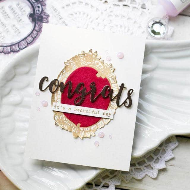 Part A-Glitz Art Craft Co.,LTD Dies Script Words Die Set