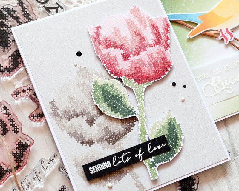 Part A-Glitz Art Craft Co.,LTD Dies Sewn with Love Die Set