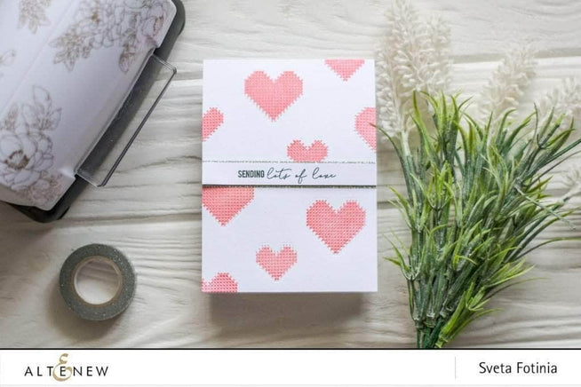 Part A-Glitz Art Craft Co.,LTD Dies Sewn with Love Die Set
