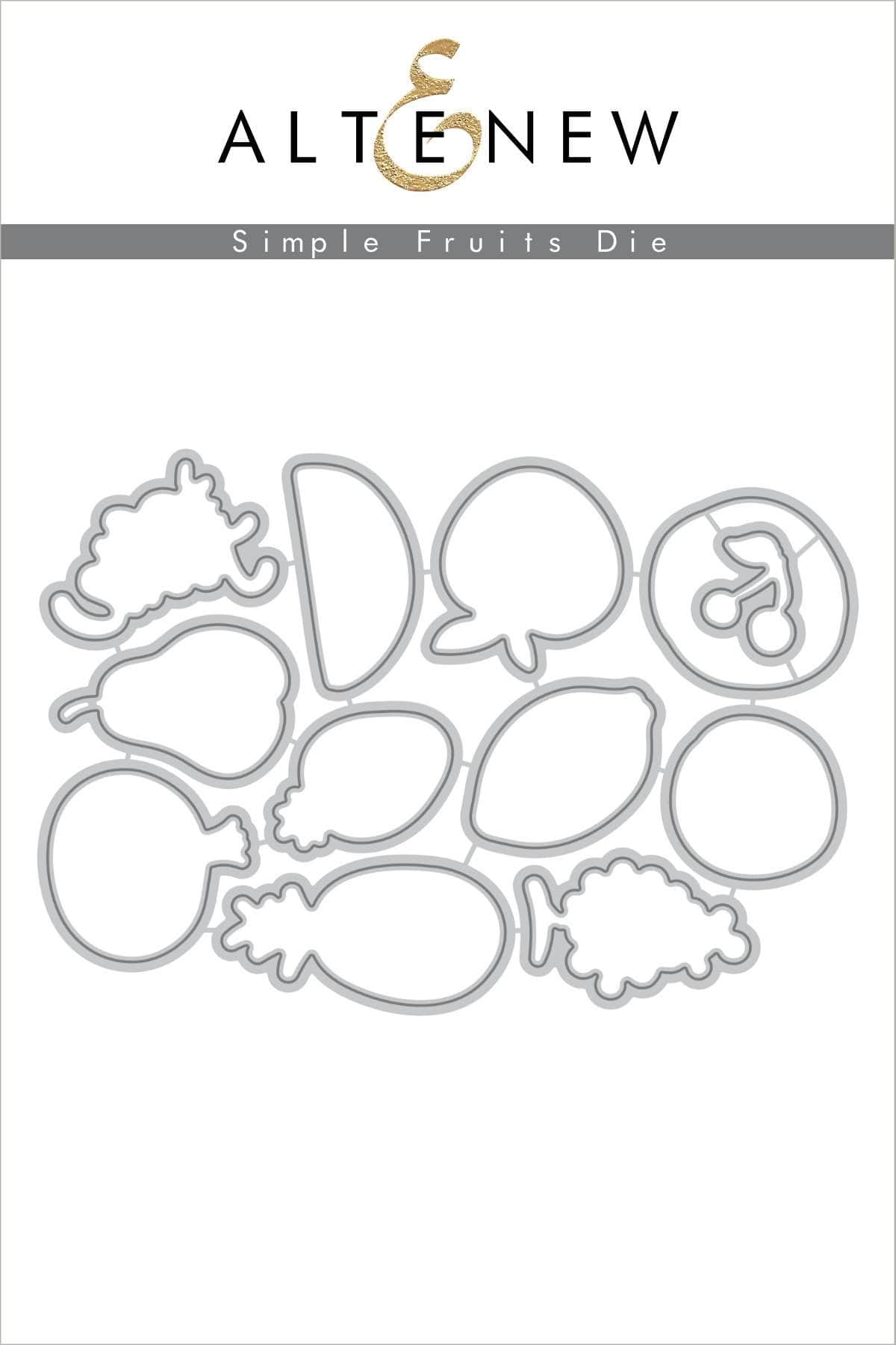 Part A-Glitz Art Craft Co.,LTD Dies Simple Fruits Die Set