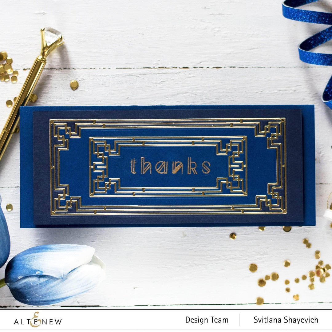 Part A-Glitz Art Craft Co.,LTD Dies Slim Deco Cover Die Set