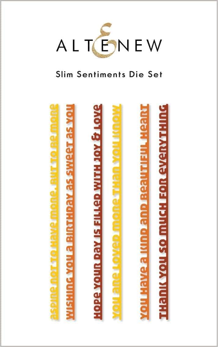 Part A-Glitz Art Craft Co.,LTD Dies Slim Sentiments Die Set