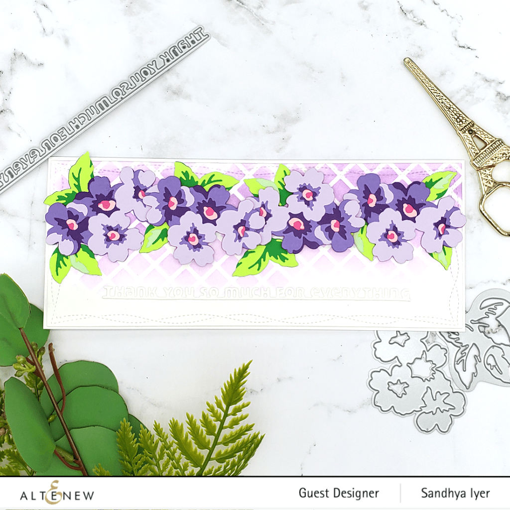 Part A-Glitz Art Craft Co.,LTD Dies Slim Sentiments Die Set