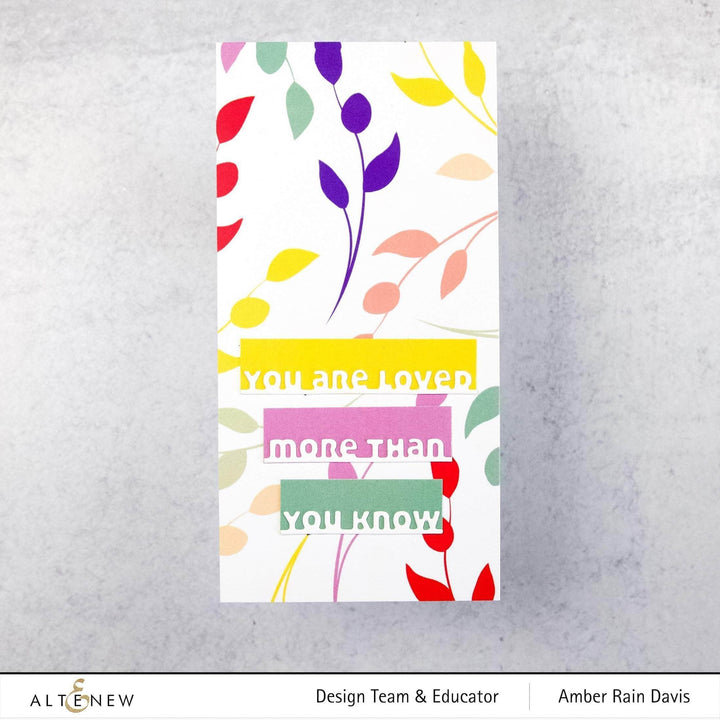 Part A-Glitz Art Craft Co.,LTD Dies Slim Sentiments Die Set