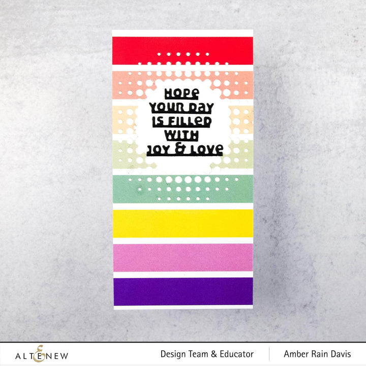 Part A-Glitz Art Craft Co.,LTD Dies Slim Sentiments Die Set