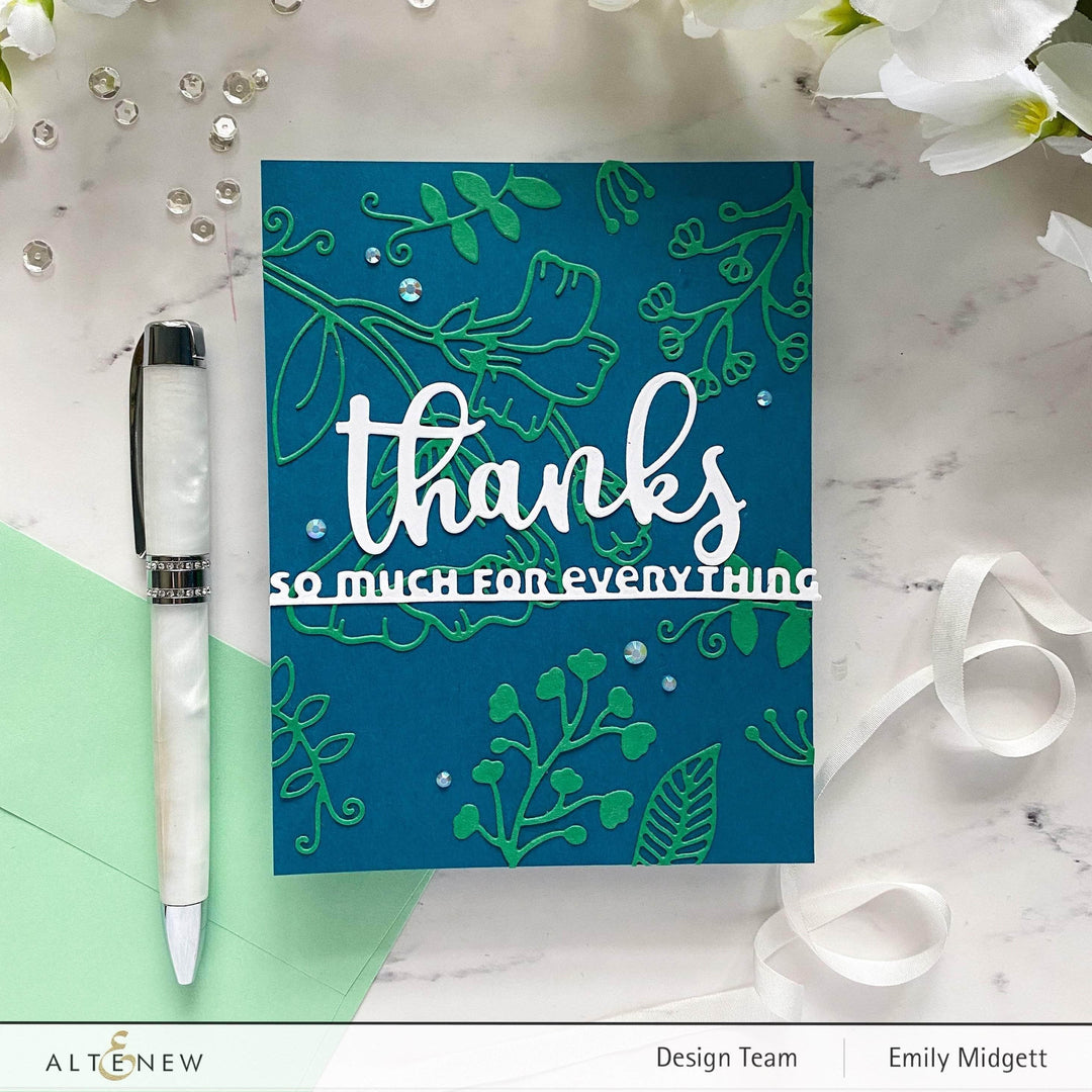 Part A-Glitz Art Craft Co.,LTD Dies Slim Sentiments Die Set