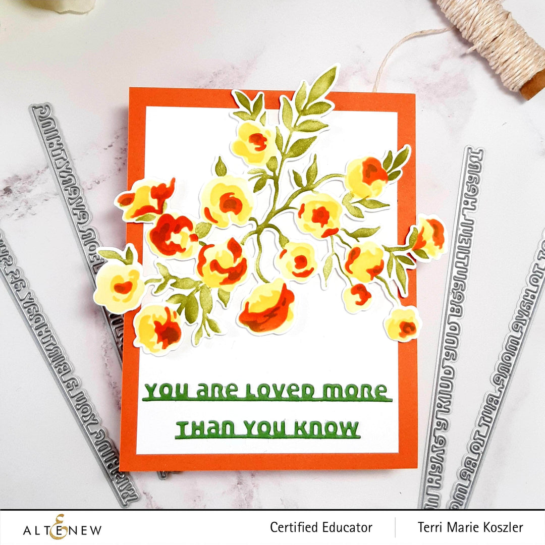 Part A-Glitz Art Craft Co.,LTD Dies Slim Sentiments Die Set