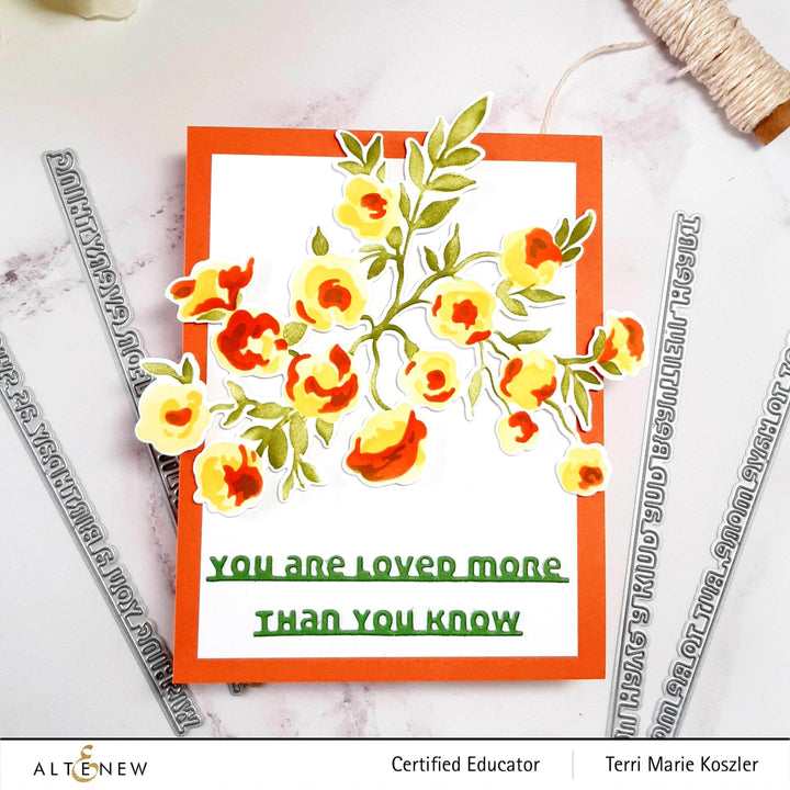 Part A-Glitz Art Craft Co.,LTD Dies Slim Sentiments Die Set