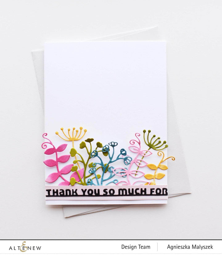 Part A-Glitz Art Craft Co.,LTD Dies Slim Sentiments Die Set