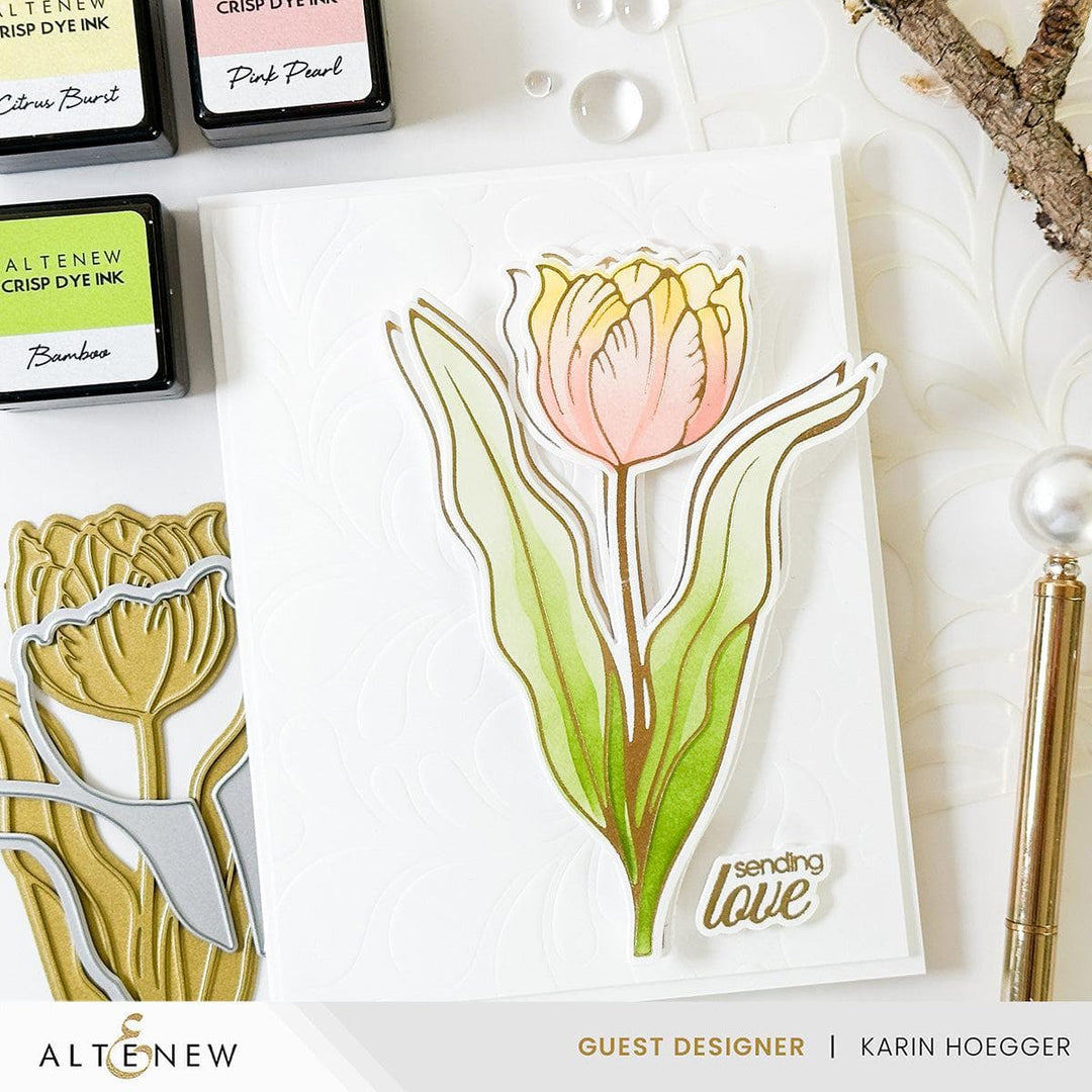 Part A-Glitz Art Craft Co.,LTD Dies Spark Joy: Blushing Tulip Add-On Die