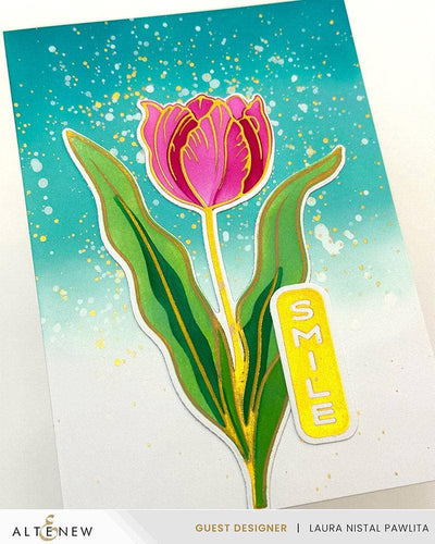 Part A-Glitz Art Craft Co.,LTD Dies Spark Joy: Blushing Tulip Add-On Die