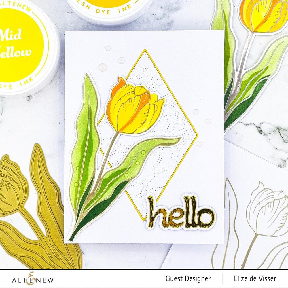Part A-Glitz Art Craft Co.,LTD Dies Spark Joy: Blushing Tulip Add-On Die