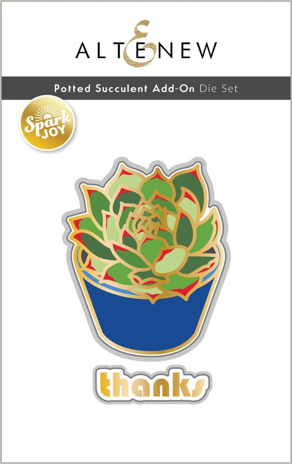 Part A-Glitz Art Craft Co.,LTD Dies Spark Joy: Potted Succulent Add-On Die Set
