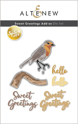 Part A-Glitz Art Craft Co.,LTD Dies Spark Joy: Sweet Greetings Add-On Die Set