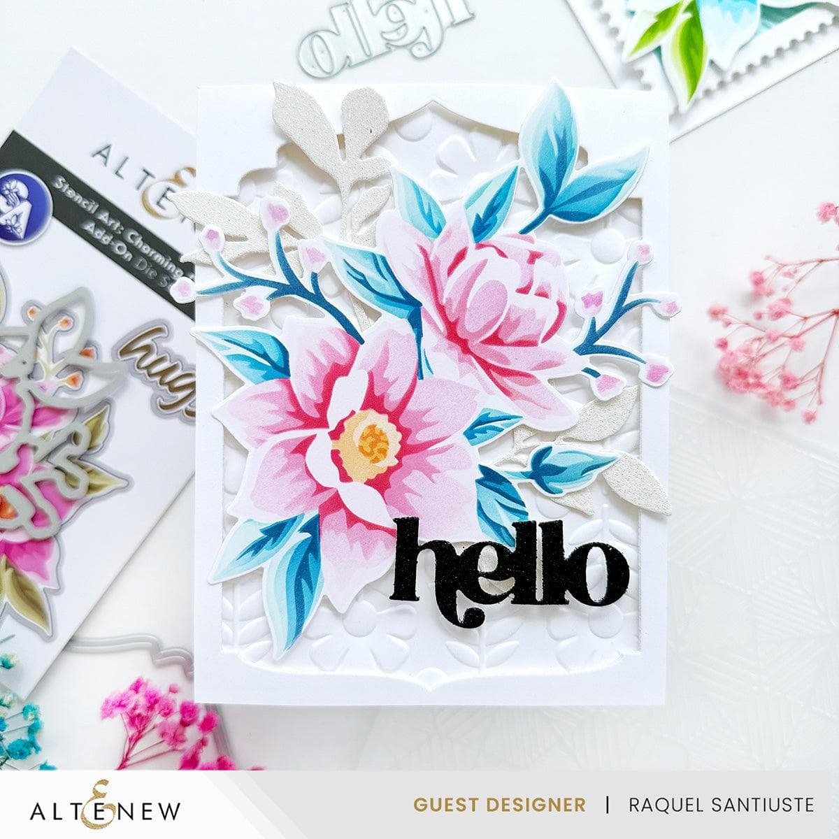 Stencil Art: Charming Delight Add-on Die Set