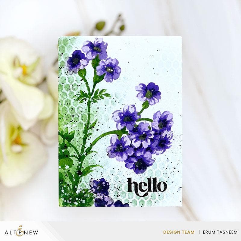 Stencil Art: Painted Geraniums Add-On Die Set