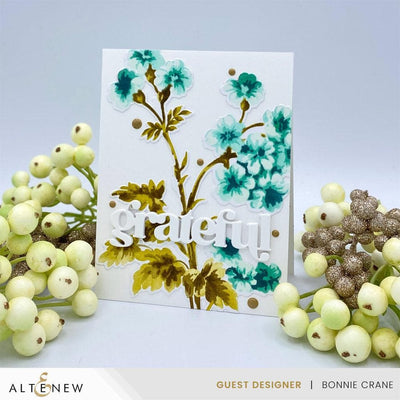 Stencil Art: Painted Geraniums Add-On Die Set