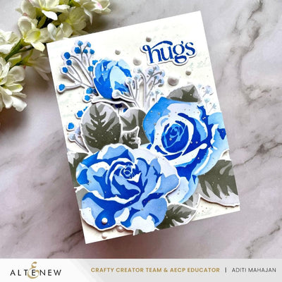 Stencil Art: Romantic Roses Add-On Die Set